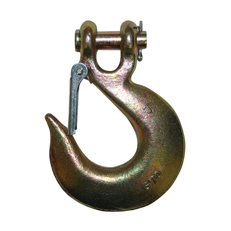 Ancra (880) 50019-21 Slip Hooks G70 - Zinc Plated - With Safety Latch, 5/16", 4, 300 lbs WLL