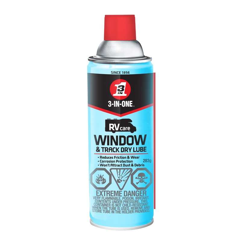 WD-40 (980) 01245 3-IN-ONE RV Care Window & Track Dry Lube 283g