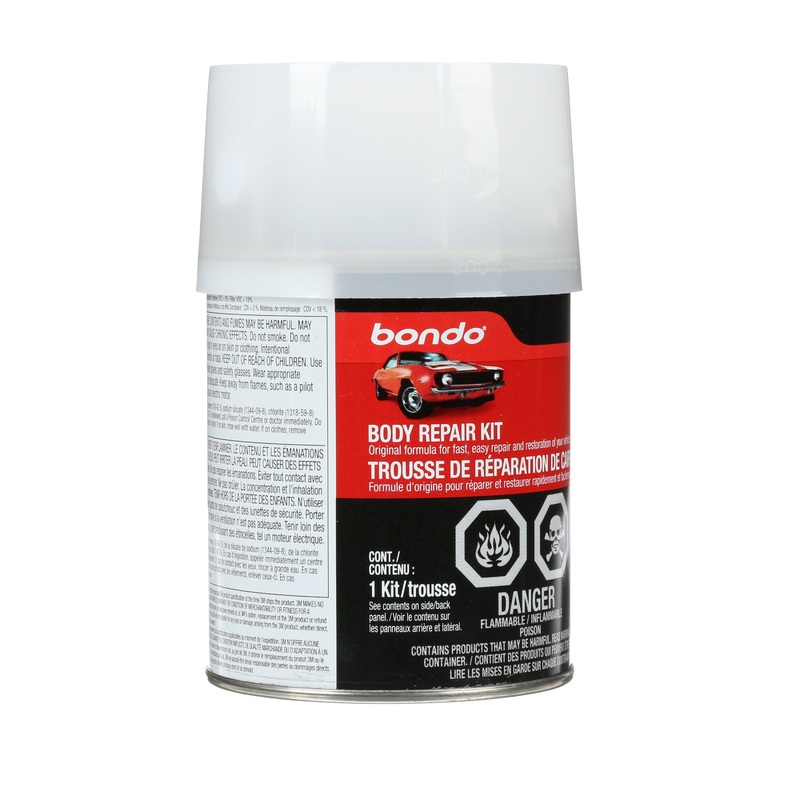 3M (815) 310C Bondo Body Repair Kit, 310C, 1 pint (14 oz), Colour: Red, 3M Stock No. 7000125026