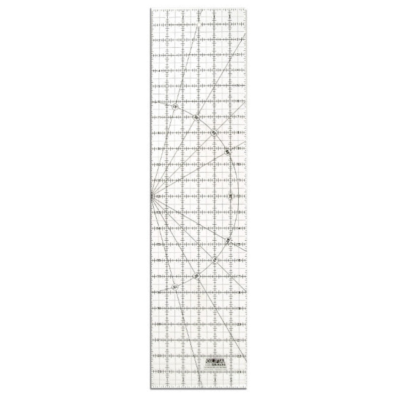 Olfa (280) 1071820 6" x 24" Frosted Acrylic Ruler (QR-6X24)