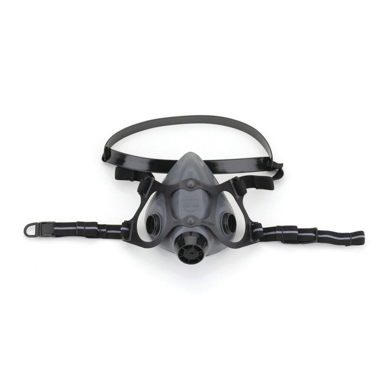 North Safety (399) 550030L North 5500 half mask elastomeric with dual cartridge connectors for N series. Size large.
