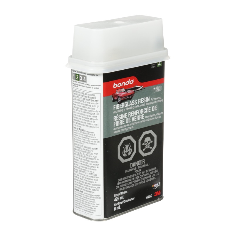 3M (815) 401C Bondo Fiberglass Resin, 401C, 15 oz (426 ml), 3M Stock No. 7100054029