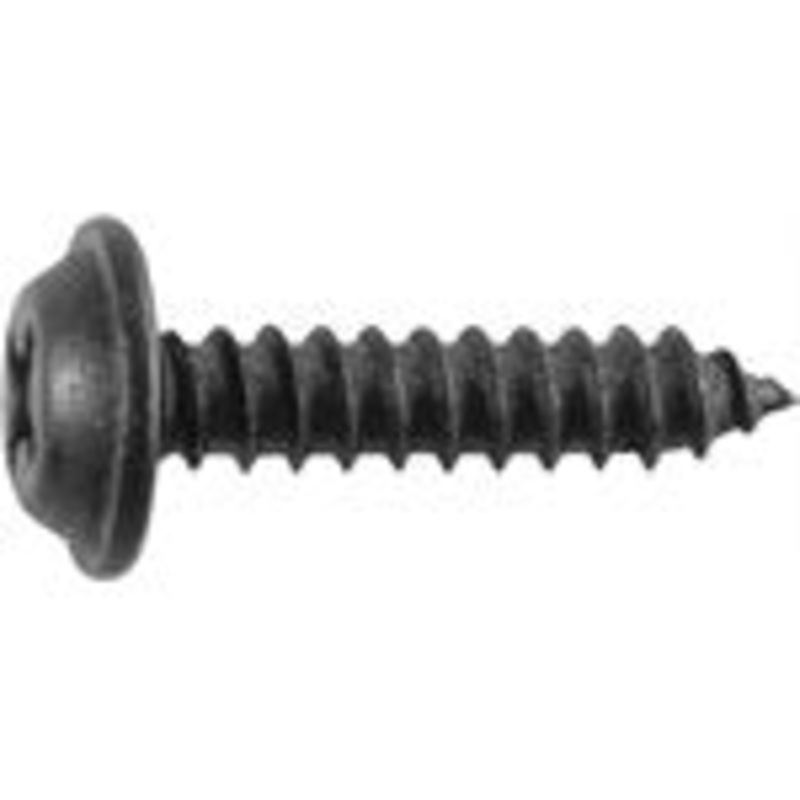 Geno Industries (112) 12215 100 Pack - TAPPING SCREW PHIL.FLAT WASHER HD T.S. 8 X 3/4 BLACK