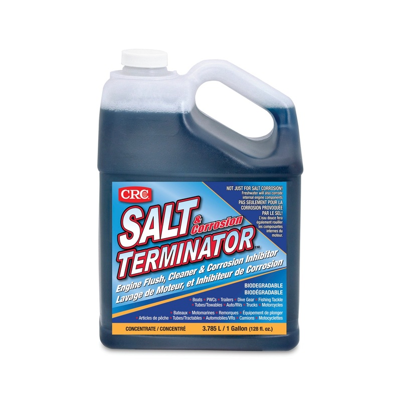 CRC (305) 76128 Salt Terminator Engine Flush, Cleaner & Corrosion Inhibitor, 3.785 Liter