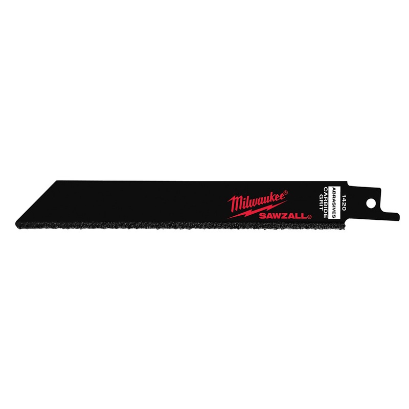 Milwaukee (366) 48-00-1420 6" Carbide Grit SAWZALL Blade (3 Pk)
