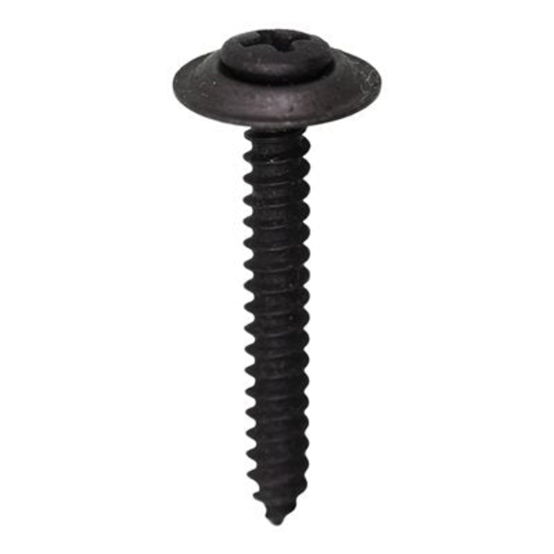 Geno Industries (112) 11790 No.8 X 1-1/4 PHIL OVAL No.6 HD AB TAPPING SEMS - BLACK - 100PK
