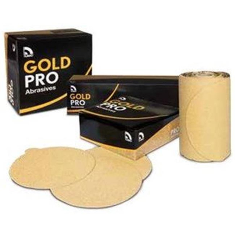 USC (133) 082409 6" velcro 150 grit gold paper