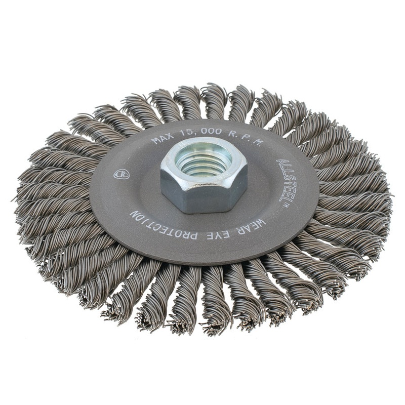 Walter (365) 13W761 ALLSTEEL 6-7/8" X 1/4" STRINGER WHEEL BRUSH