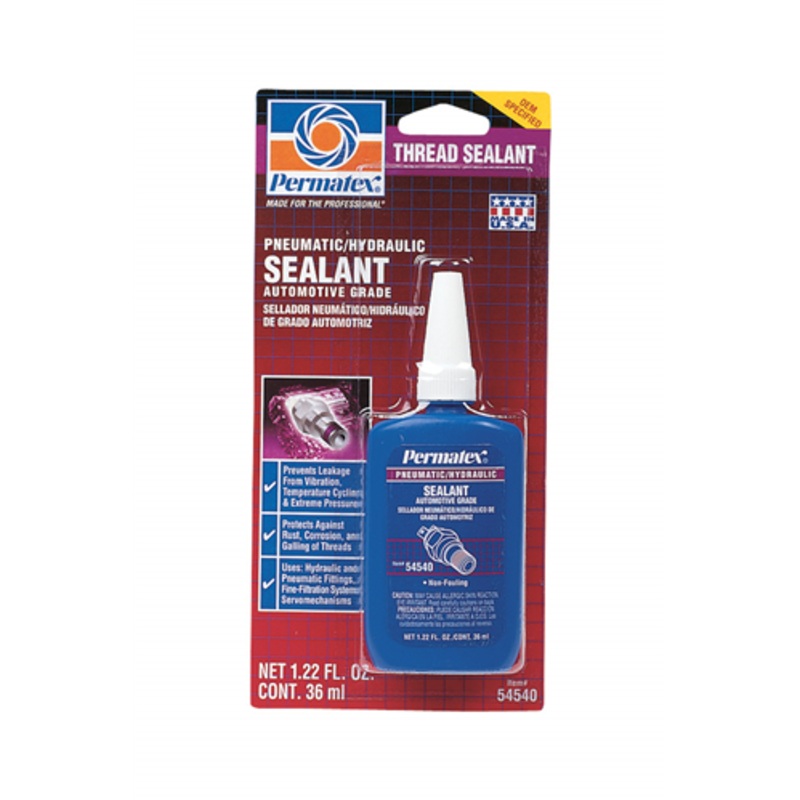 Permatex (610) 54540 PERMATEX PNEUMATIC / HYDRAULIC SEALANT 36ML CARDED BOTTLE