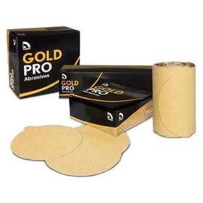 USC (133) 082416 6" velcro 400 grit gold paper