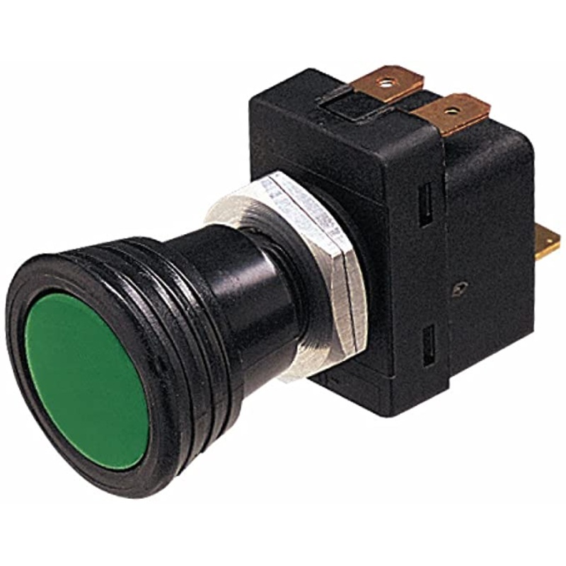 Hella (526) 004778001 Hella Switch - S04 - Pull switch control - 12V - Number of connectors: 3 - Bolted - On/Off Switch - Halogen - Bore 14.5mm - Switch Lighting: Green/Orange/Red - with bulb