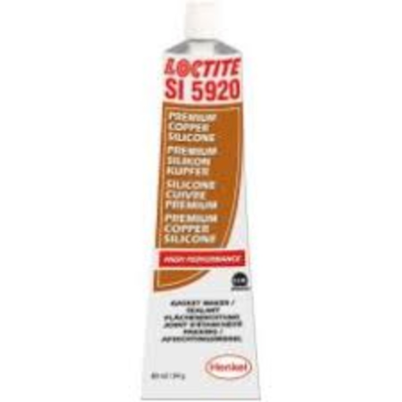 Loctite (123) 545498 (38639) SI 5920 RTV COPPER SILICONE-HIGH PERFORMANCE GASKET MAKER 80 ML TUBE.