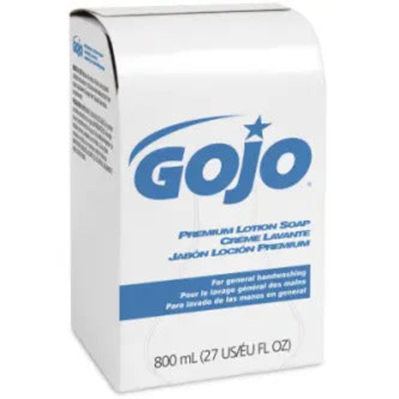 Gojo (622) 9106-12 GOJO Premium Lotion Soap, 800 mL Refill for GOJO Bag-in-Box Dispenser (9033-12)