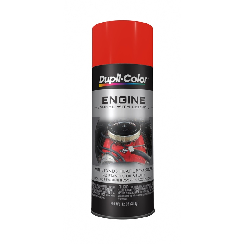 Sherwin Williams (435) CDE1607 Dupli-Color Engine Enamel with Ceramic, Gloss, Chevy Orange, 340 g