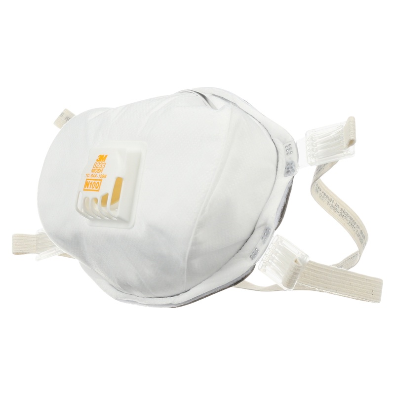 3M (815) 8233 3M Particulate Respirator, 8233, N100, Colour: White, 3M Stock No. 7000002028