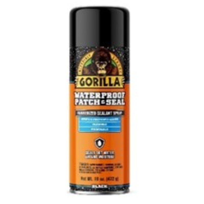 Gorilla Glue (218) 104058 Gorilla Waterproof Patch and Seal Spray, Black