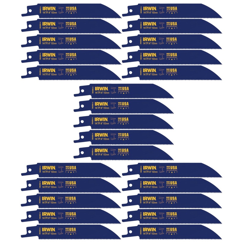 Irwin (928) 372614B 372614B - IRWIN RECIP 6" 14TPI 25PK