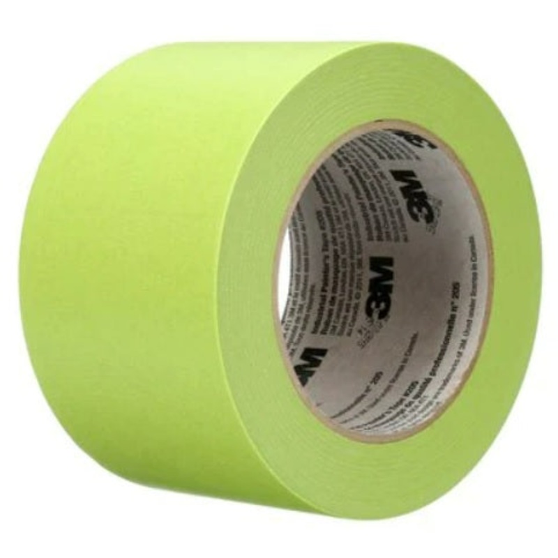 3M (815) 205-72X55 3M Industrial Painter's Tape, 205, green, 5 mil (0.18 mm), 2.8 in x 60 yd (72 mm x 55 m), 3M Stock No. 7000137691
