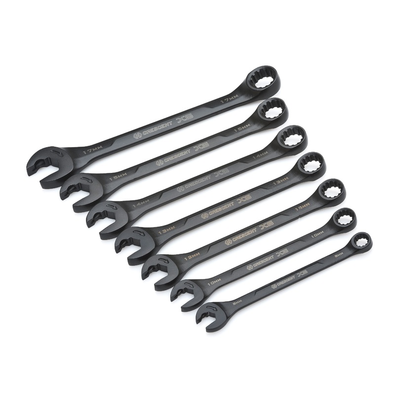 Apex Tool (442) CX6RWM7 Crescent WRENCH SET, 7PC, RATCHETING OPEN END, MM