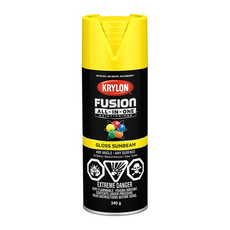 Sherwin Williams (435) 42725 Krylon Fusion All-In-One, Gloss, Sunbeam, 340 g