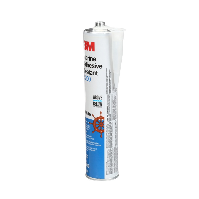3M (815) 06500 3M Marine Adhesive Sealant, 5200, white, 0.1 gal (378.54 mL), cartridge, Colour: White, 3M Stock No. 7000120525