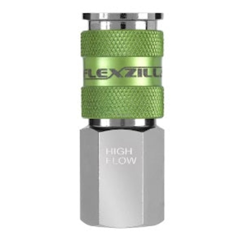 Flexzilla (717) A53416FZ Flexzilla Pro H-Style 1/4" (F) NPT x 1/4" Steel/Aluminum Quick Coupler Body - ENGLISH ONLY NOT FOR CONSUMER SALE