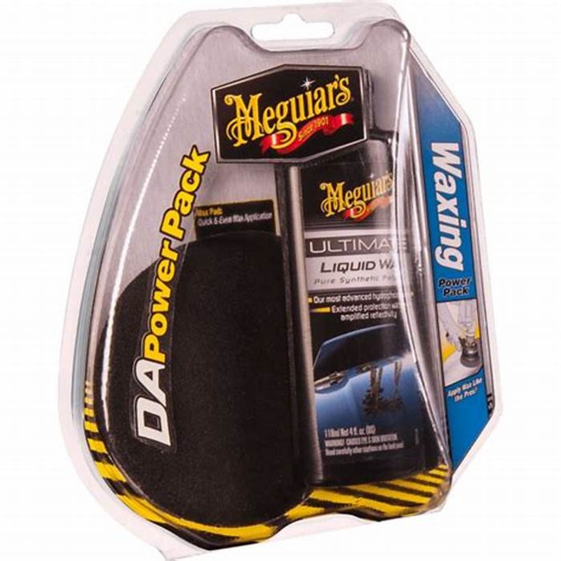 Meguiar's (602) G3509C MEGUIARS DA WAXING POWER PADS, BLACK, 4 IN, 2 PER PACK