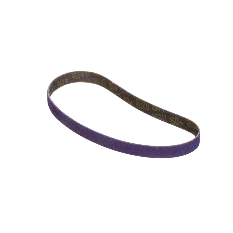 3M (815) 33439 3M Cubitron II File Belt, 33439, 60+, 3/8 in x 13 in (1 cm x 33 cm), Colour: Purple, 3M Stock No. 7100033194