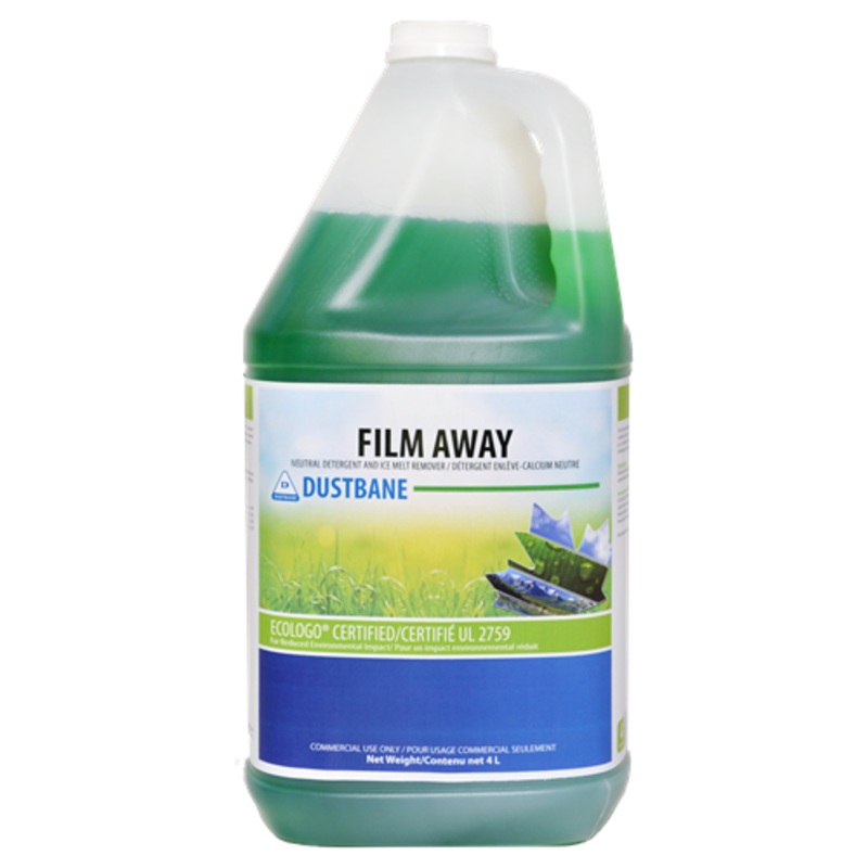 Dustbane (249) 51440 Film Away Neutral Detergent & Ice Melt Remover, 4L