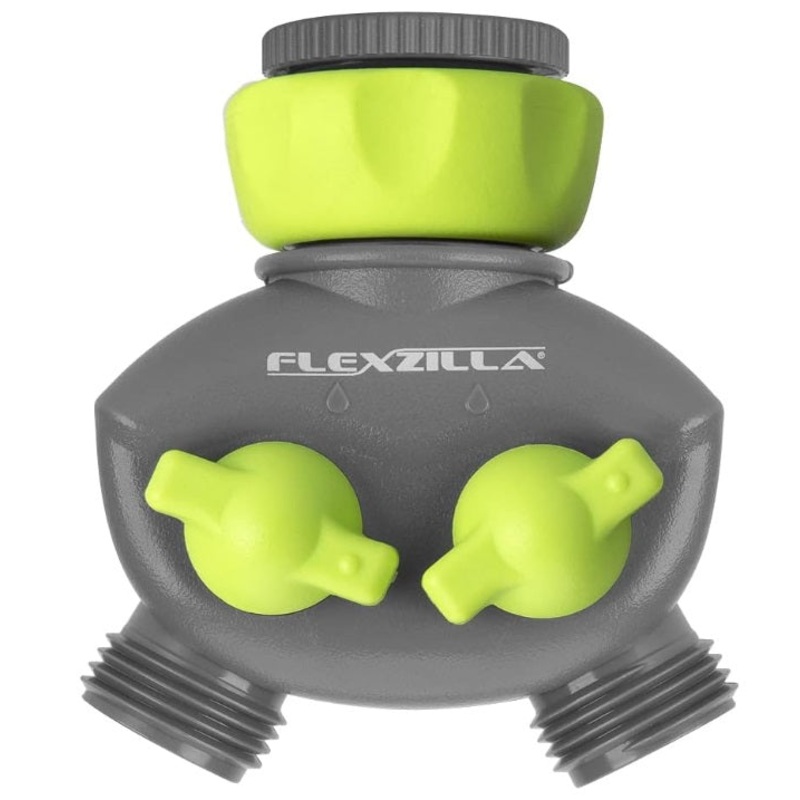 Flexzilla (717) HFZGA60 Flexzilla 2-Way Hose Splitter, ZillaGreen/Gray - ENGLISH ONLY NOT FOR CONSUMER SALE