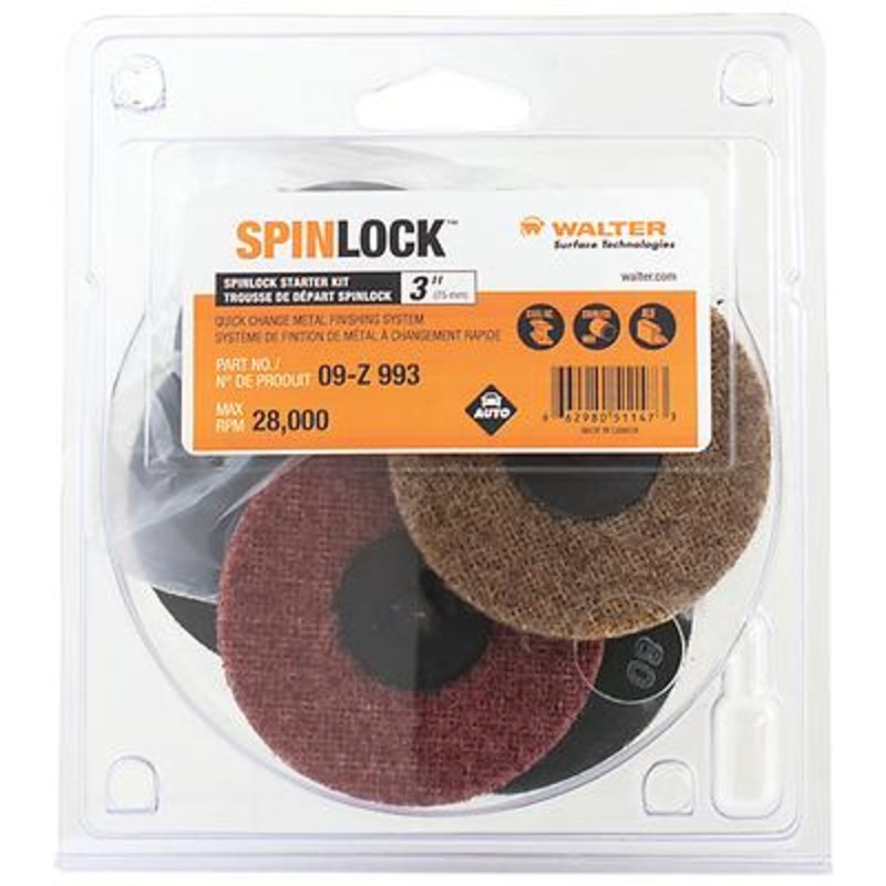 Walter (365) 09Z993 SPINLOCK 6 PCS STARTER KIT IN 3"