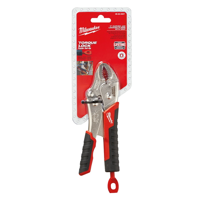 Milwaukee (366) 48-22-3407 7" TORQUE LOCK Curved Jaw Locking Pliers