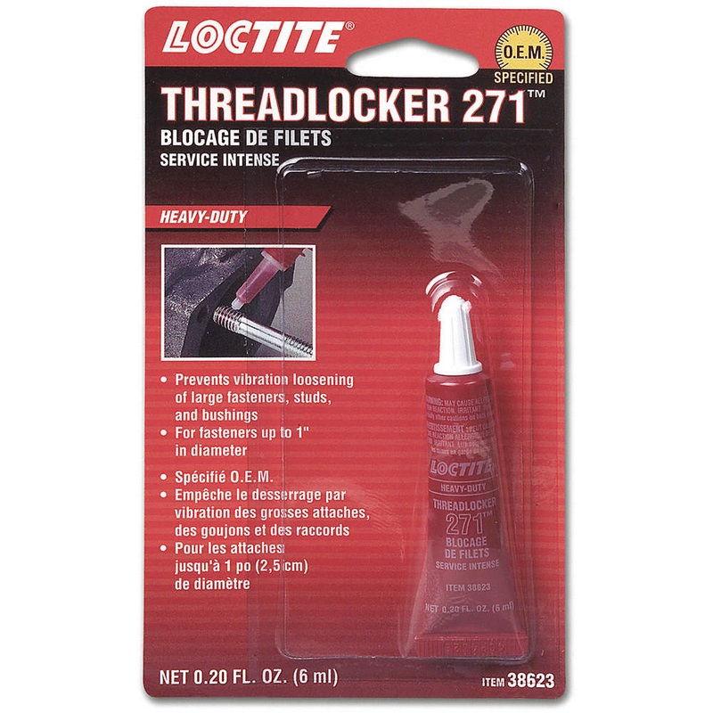 Loctite (123) 544420 (38623) 271 THREADLOCKER-HEAVY DUTY 6 ML TUBE.