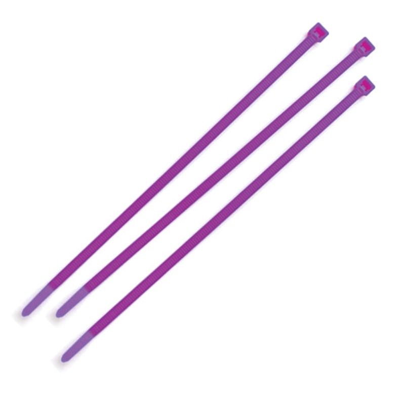 Grote (522) 83-6035-3 Nylon Cable Ties Color Ties, 1000 Pack, Purple, pack of 1000
