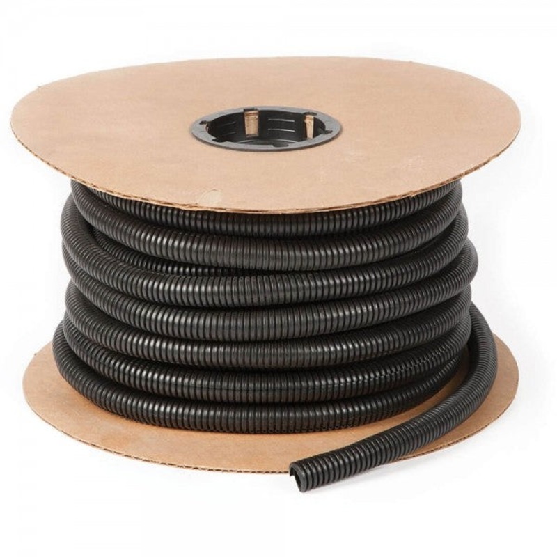 Grote (522) 83-8007-S SPLIT FLEX TUBING SPOOL, BLACK, 5/8IN, 100FT