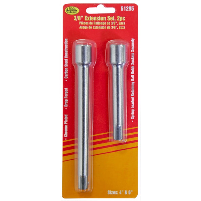 Dynaline (378) 51295 3/8" Drive Extension Set, Tool Cache Red Table