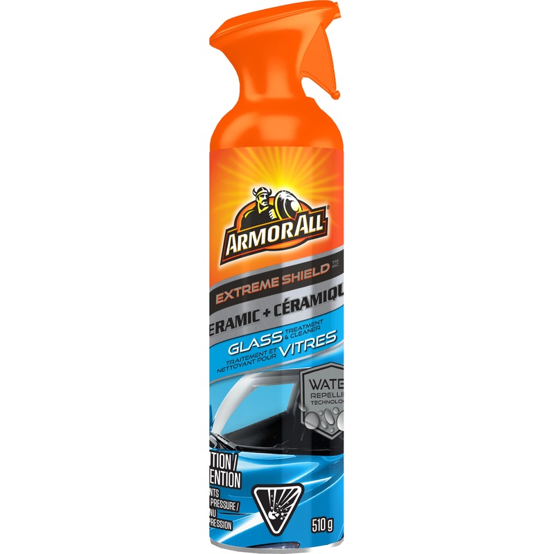 Armor All/STP (801) 19383 Armor All EXTREME SHIELDTM + CERAMIC GLASS TREATMENT AND CLEANER 510g - Formulated with hydrophobic Extreme Shield + Ceramic technology.