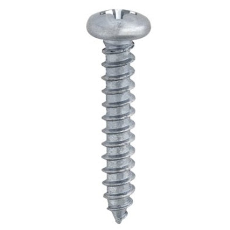 Geno Industries (112) 19-3079 No.8 X 1 PHILLIPS PAN HEAD TAP SCREW ZINC