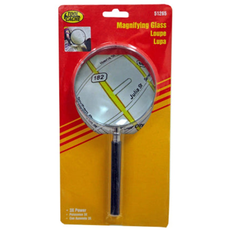 Dynaline (378) 51265 HD Magnifying Glass, Tool Cache Red Table