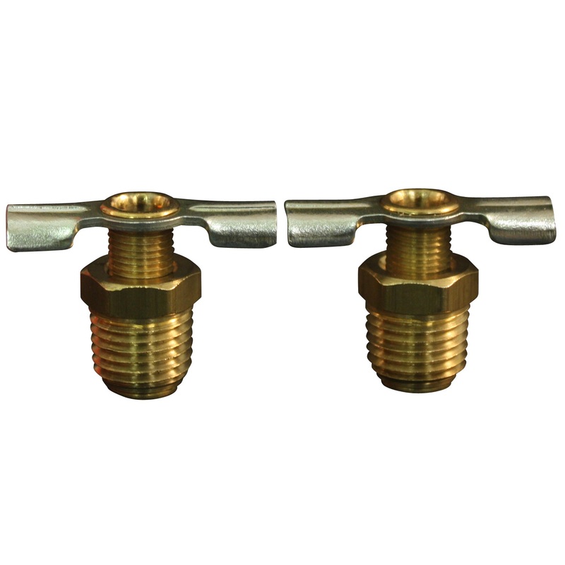 Milton (625) s-614-4 Milton (S-614-4) 1/4" NPT Brass Compressor Tank Drain Cock