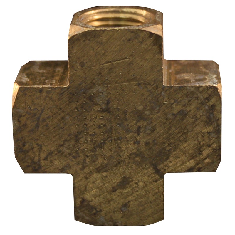 Milton (625) s-656 Milton S-656 1/4" FNPT Brass Cross Hose Fitting