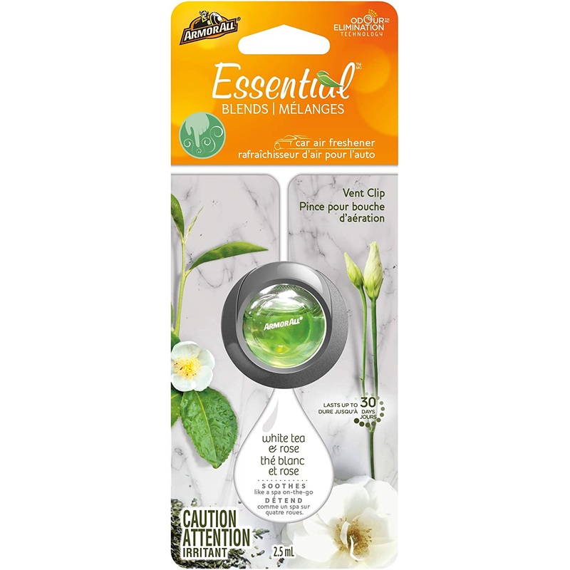 Armor All/STP (801) 18986 AA VENT CLIP WHITE TEA & ROSE 24X2.5ML
