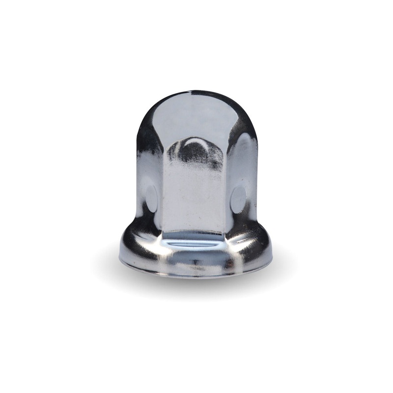 Trux Accessories (737) TNUT-F1 33mm Push On Nut Cover with Flange  Stainless Steel