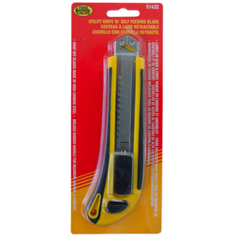 Dynaline (378) 51432 Utility Knife w/ Self Feeding, Tool Cache Red Table