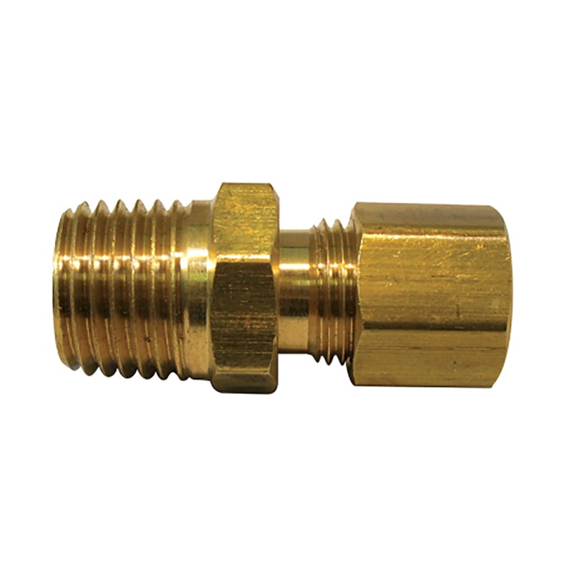 H. Paulin (680) 009-405 Dominion A= 1/4" B= 1/8" Compression connector- tube to male pipe Brass 1Pcs