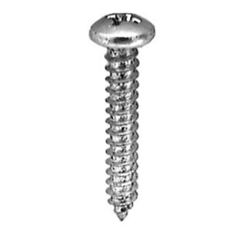 Geno Industries (112) 19-3080 12 Pack - No.8 X 1-1/4 PHILLIPS PAN HEAD TAP SCREW ZINC
