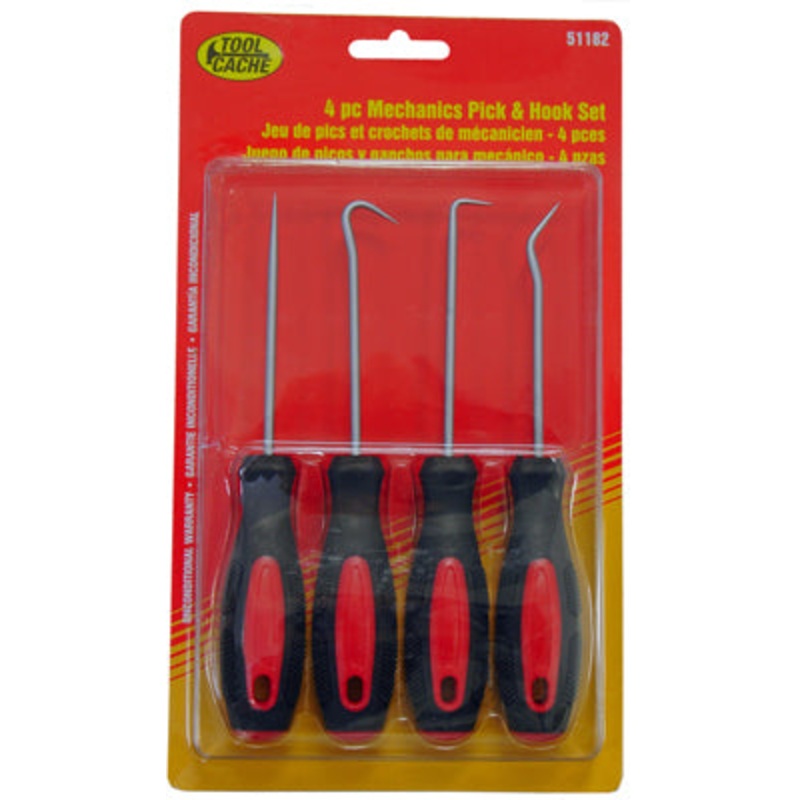 Dynaline (378) 51182 Metal Pick & Hook Set, Tool Cache Red Table