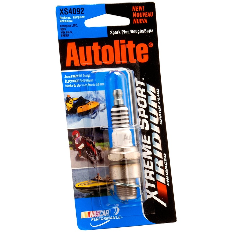 Autolite (320) XS4092DP Autolite XS4092DP Xtreme Sport Iridium Powersports Spark Plug - Display Pack