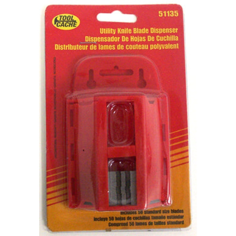 Dynaline (378) 51135 Utility Knife Blades, Tool Cache Red Table