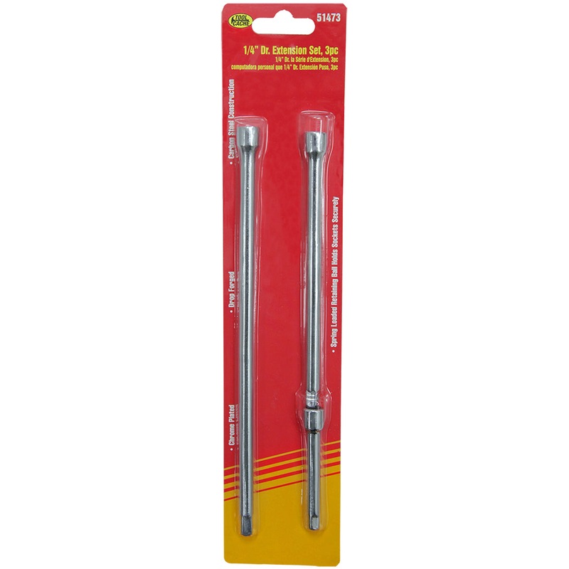 Dynaline (378) 51473 1/4 DR Extension Set, Tool Cache Red Table